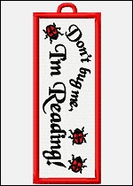 6043 Freestanding Lace Dont Bug Me Bookmark