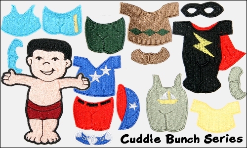 machine embroidery paper dolls