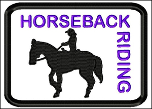 9003 Horseback Riding Mug Rug
