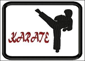 9010 Karate Mug Rug